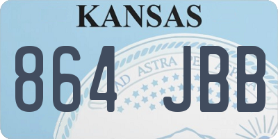 KS license plate 864JBB