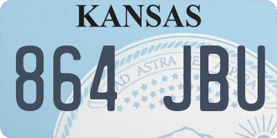 KS license plate 864JBU