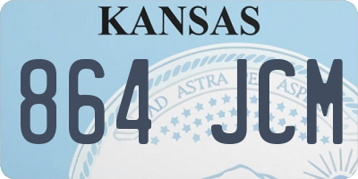 KS license plate 864JCM