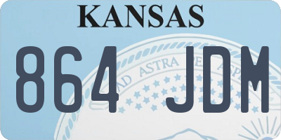 KS license plate 864JDM