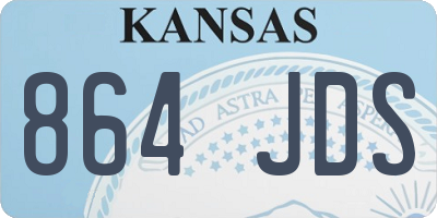 KS license plate 864JDS