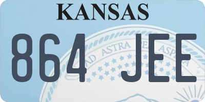 KS license plate 864JEE