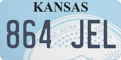 KS license plate 864JEL