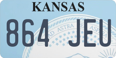 KS license plate 864JEU