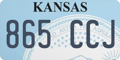 KS license plate 865CCJ