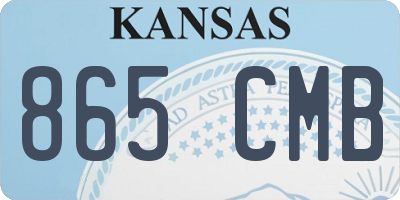 KS license plate 865CMB