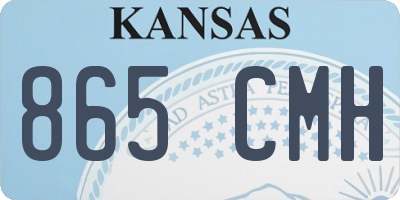 KS license plate 865CMH