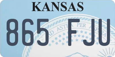 KS license plate 865FJU
