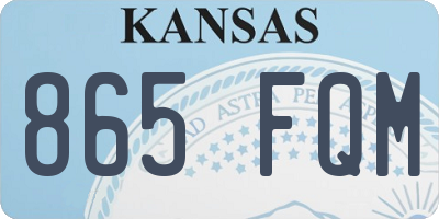 KS license plate 865FQM