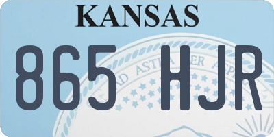 KS license plate 865HJR