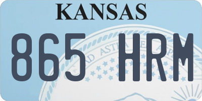 KS license plate 865HRM
