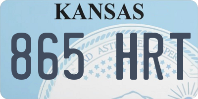 KS license plate 865HRT