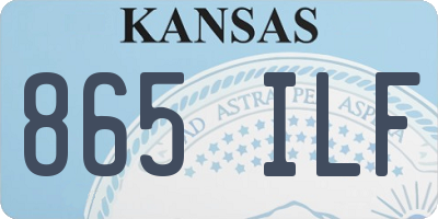 KS license plate 865ILF
