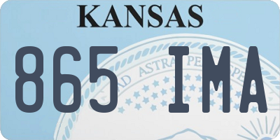 KS license plate 865IMA