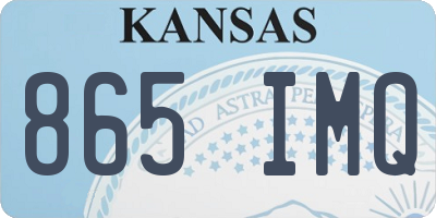 KS license plate 865IMQ
