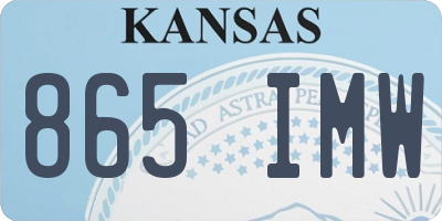 KS license plate 865IMW