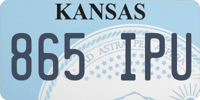 KS license plate 865IPU