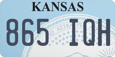 KS license plate 865IQH