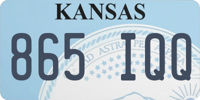 KS license plate 865IQQ