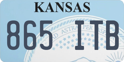 KS license plate 865ITB
