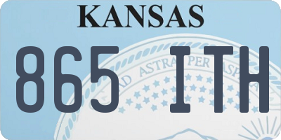 KS license plate 865ITH