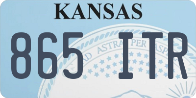 KS license plate 865ITR