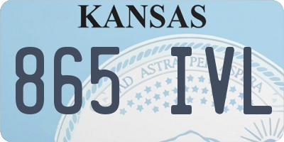 KS license plate 865IVL