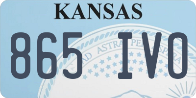 KS license plate 865IVO