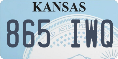 KS license plate 865IWQ
