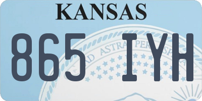 KS license plate 865IYH