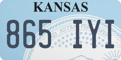 KS license plate 865IYI