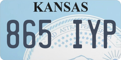 KS license plate 865IYP