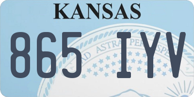 KS license plate 865IYV