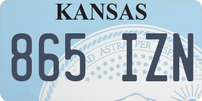 KS license plate 865IZN