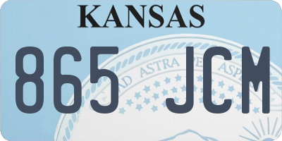KS license plate 865JCM