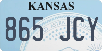 KS license plate 865JCY