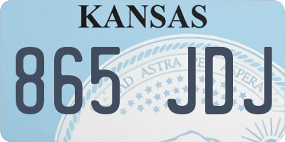 KS license plate 865JDJ