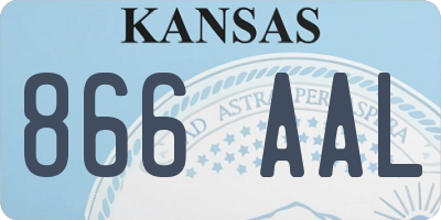 KS license plate 866AAL