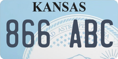 KS license plate 866ABC