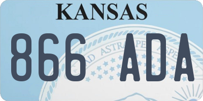 KS license plate 866ADA