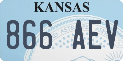 KS license plate 866AEV