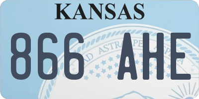 KS license plate 866AHE