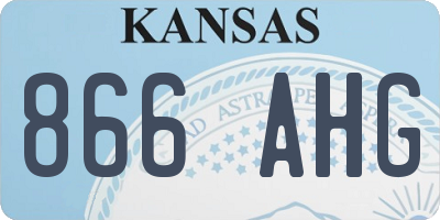 KS license plate 866AHG