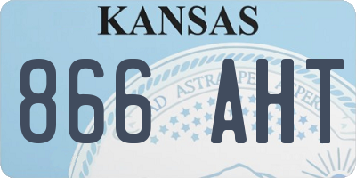 KS license plate 866AHT