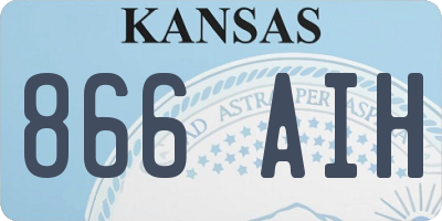 KS license plate 866AIH