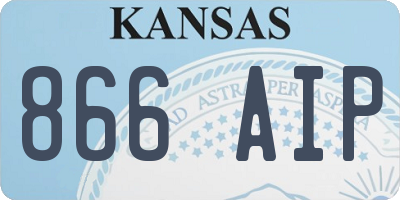 KS license plate 866AIP