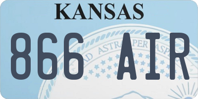 KS license plate 866AIR