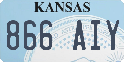 KS license plate 866AIY