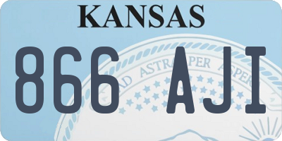 KS license plate 866AJI