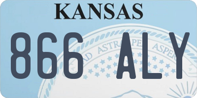 KS license plate 866ALY